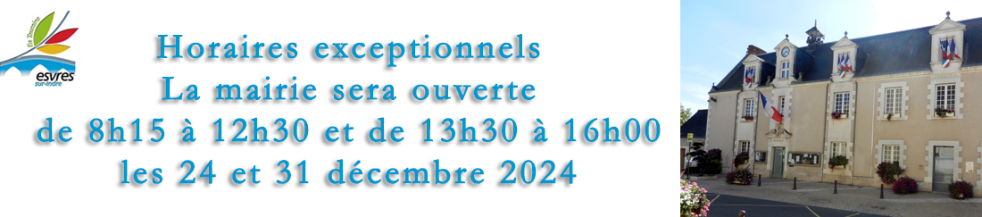 2024 12 horaires exceptionnels